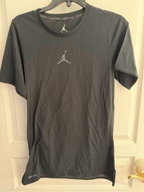 Nike Black Jordan Short Sleeve Dri-FIT Tee